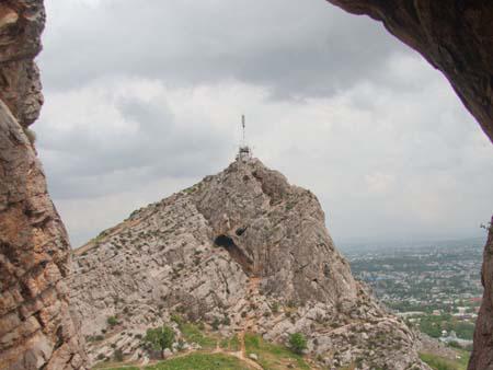 Dom Babura (Babur's House) viewed from Solomon's Throne