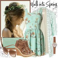 Heres outfit number two! I love this look, since greens a...