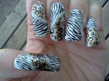 KOTD Zebra and Leopard Nails