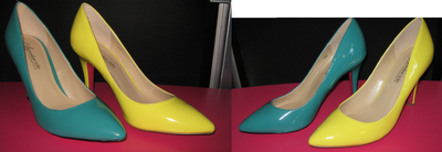 Shoedazzle - Julia in Yellow and Turquoise