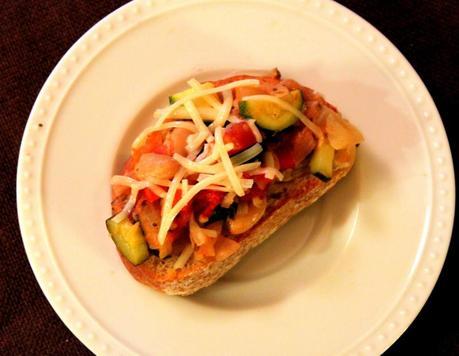 White Bean and Veggie Bruschetta