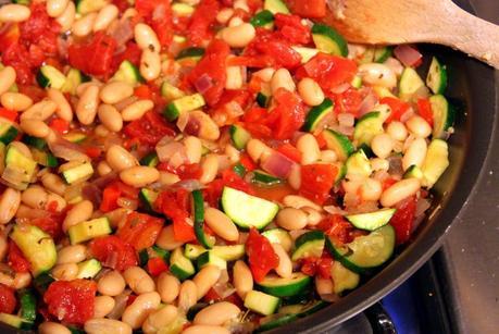 White Bean and Veggie Bruschetta