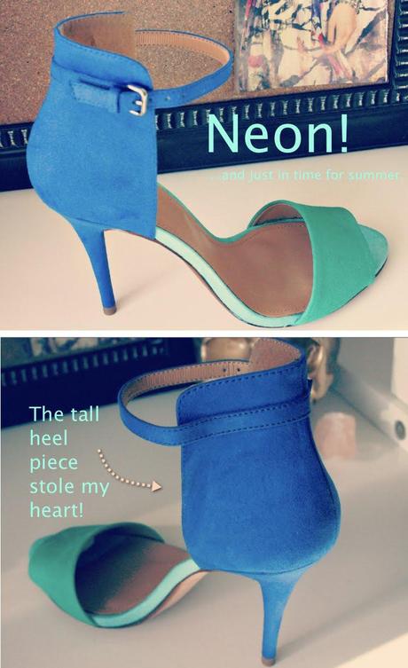 Neon Blue Heels