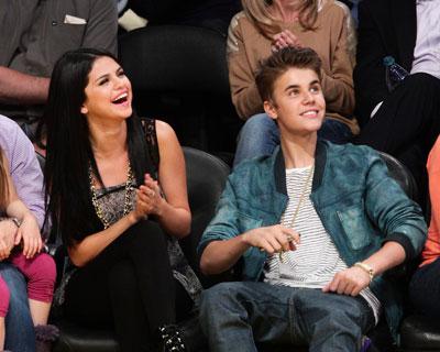 Kim Kardashian, Justin Bieber, David Beckham - Celebrity Fans of The NBA In Los Angeles