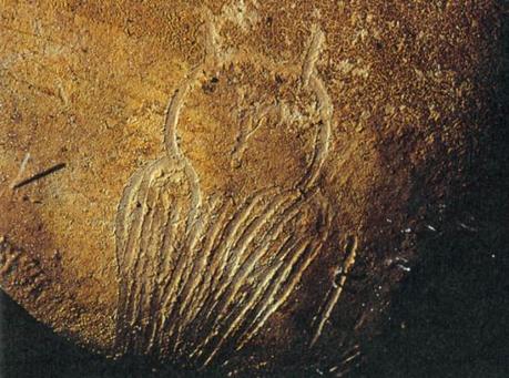 Owl drawing from Paleolithic cave: image via philosophytree-breanne.blogspot.com