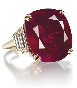 A Ruby Diamond Ring at 32.08 carats