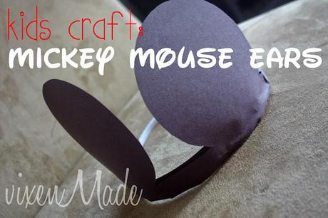 Kids Craft: Mickey Mouse Ears - Paperblog