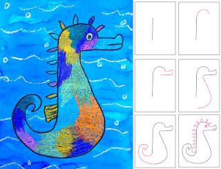 How to Draw a Seahorse