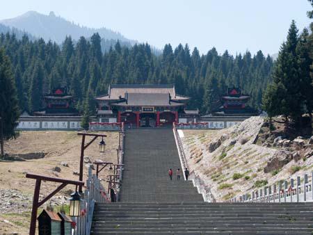 Buddhist monastery built on three-hundred steps