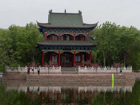 Pavilion in the Peoples Park Urumqi