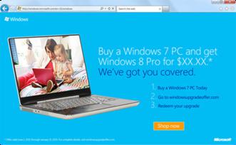 Microsoft Offer Upgrade to Windows 8 Only $ 15