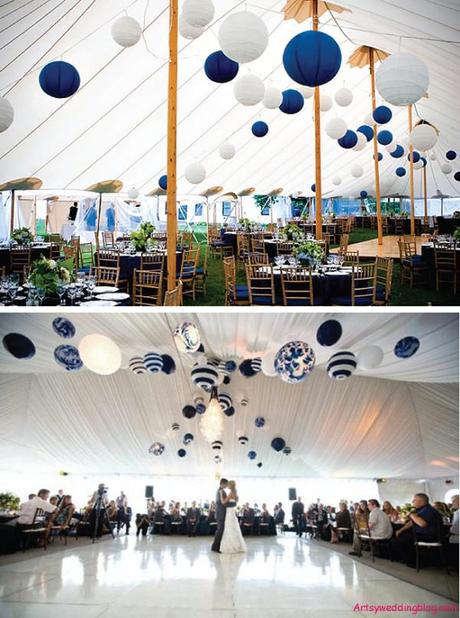 Eye Catching Decorations for the Ceiling of Asian Weddings