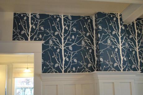 Ferm Living Family Tree Wallpaper Dining Room 1 (Still) In Progress: Family Tree Wallpaper