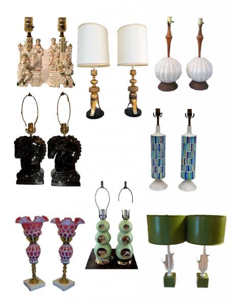 Obsessions: Pairs of Vintage Lamps