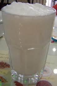 a glass of kefir