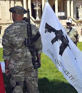 Michigan Fanatics Hold a Rally for Gun Rights