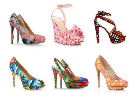 The printed shoes