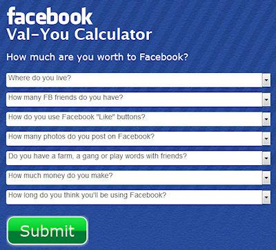 How Much Are You Worth To Facebook?
