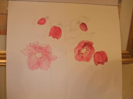 Hellebore Painting – Update