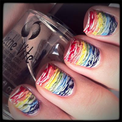 Nail Ideas: Rainbow Stripes!