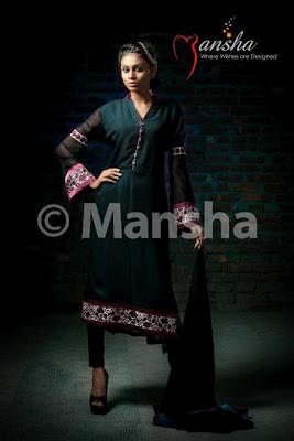 Mansha Eid-ul-Fitre Suit Collection 2012