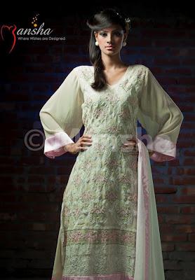 Mansha Eid-ul-Fitre Suit Collection 2012