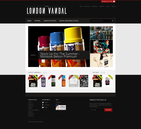 shop 460x420 The London Vandal launch their webstore