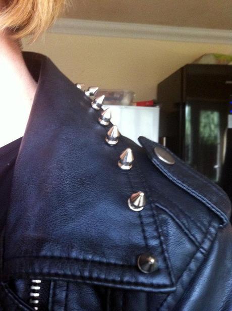 DIY studded jacket