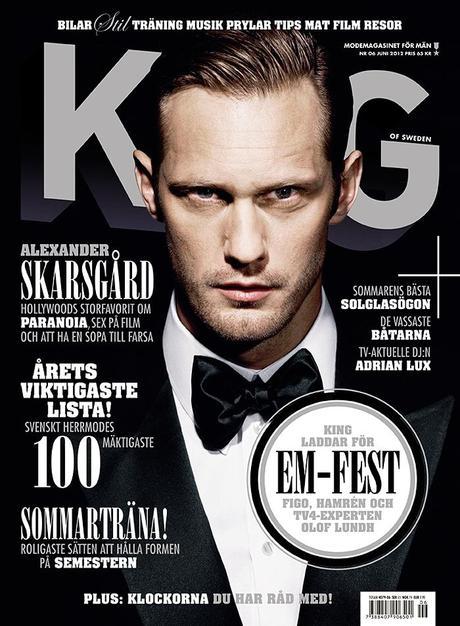 Alexander Skarsgård on the Cover of King Magazine