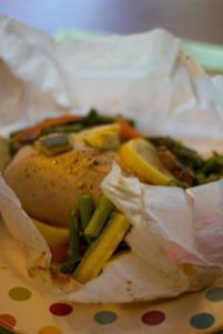 Chicken and Veggie in Parchment (1 of 2)