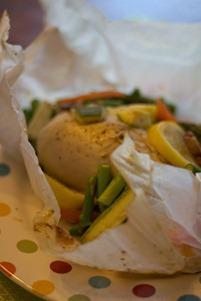 Chicken and Veggie in Parchment (2 of 2)