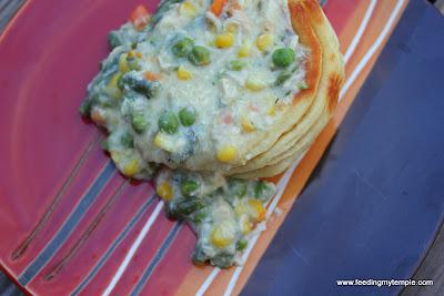 Inside Out Chicken Pot Pies