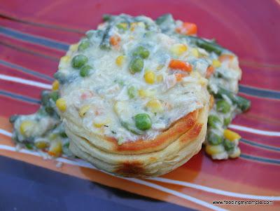 Inside Out Chicken Pot Pies