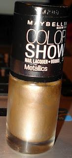 Maybelline Color Show Nail Lacquer~Bold Gold~