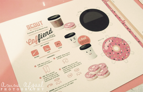 Papermade May Calendar (Coffee and Donut)