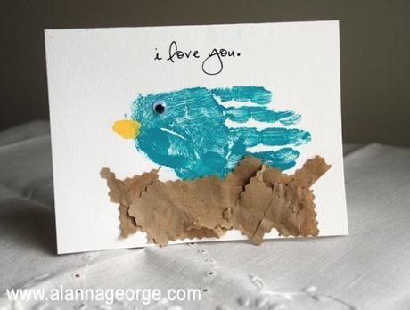 Easy DIY: Mother’s Day Handprint Bird Card