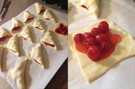 easy peasy cherry turnovers.