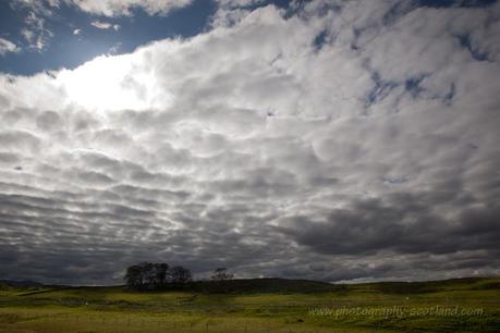 Landscape photo - big sky on the island of Lismore