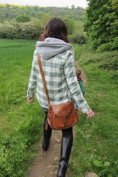 Denim shorts and Hunters