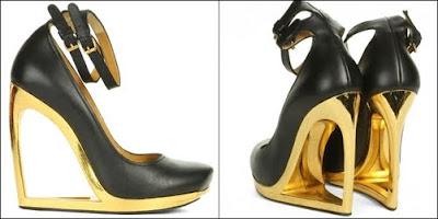 Shoe of the Day | Lanvin Gold Wedge
