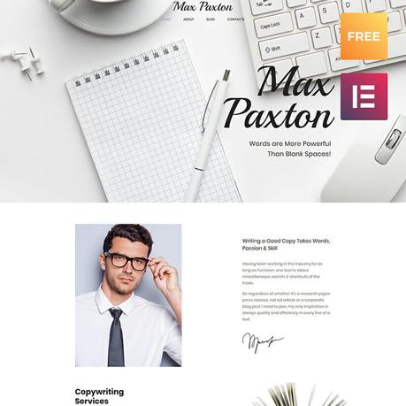 11 Free & Premium Elementor Templates for Different Projects blog WordPress Theme