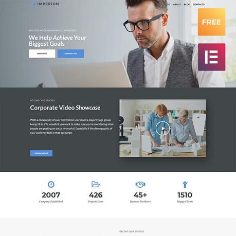 11 Free & Premium Elementor Templates for Different Projects multipurpose WordPress Theme