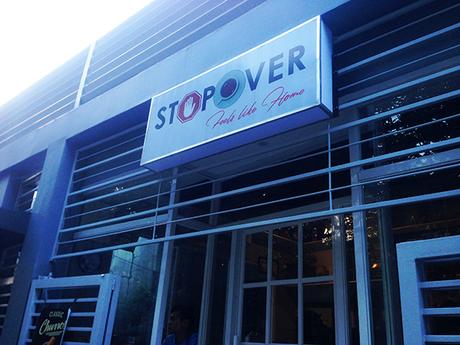 StopOver cafe signage