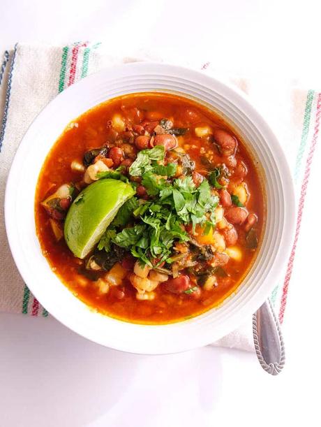 Instant Pot Pinto Beans Vegan Posole