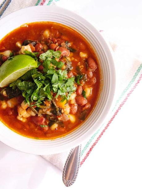 Instant Pot Pinto Beans Vegan Posole