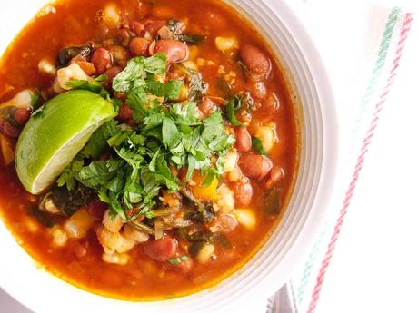 Instant Pot Pinto Beans Vegan Posole