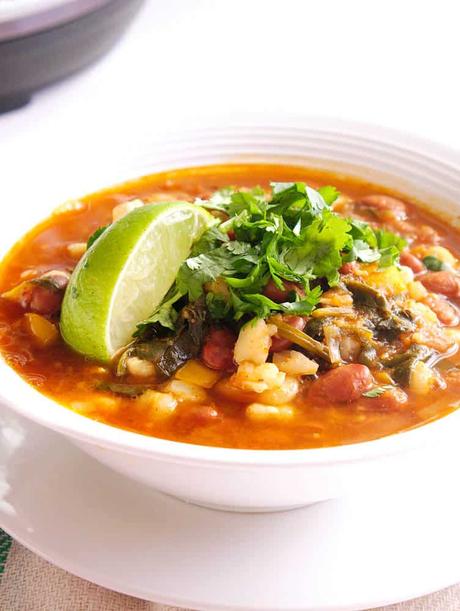 Instant Pot Pinto Beans Vegan Posole