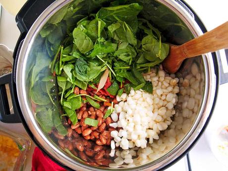 Instant Pot Pinto Beans Vegan Posole