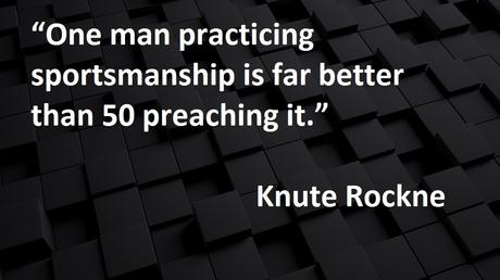 Knute Rockne Inspirational Quote