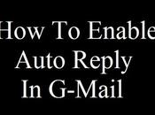 Enable Auto Reply G-Mail